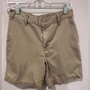 Girls regular khaki shorts, brand K-12 gear , 16 regular